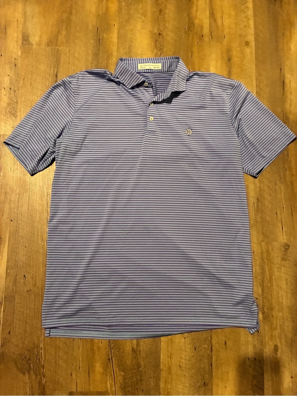 Holderness & Bourne Men's Striped Performance Polo Shirt